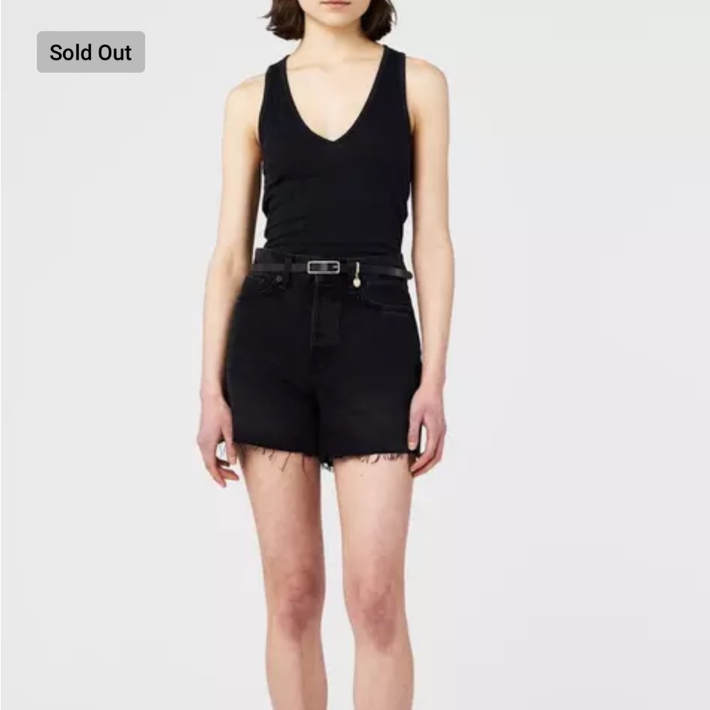 Rag & Bone black Gemma jacquard tank